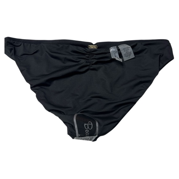 Beach Bunny Kate Ribtide Black Ruched Bikini Bottom Large NWT - Picture 12 of 13